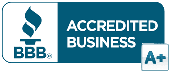 BBB A+ Rating Seal. BBB Accredited business since 2010