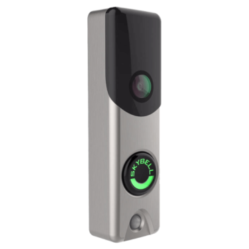 Skybell Alarm.com Doorbell Camera Nickel Angle